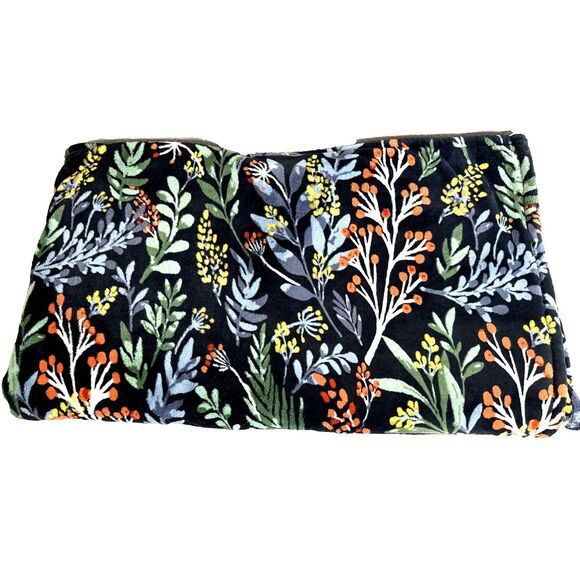 Monte & Jardin Flora Ultra Plush Throw Blanket 60 X 70 Soft Botanical Colorful - Picture 1 of 6